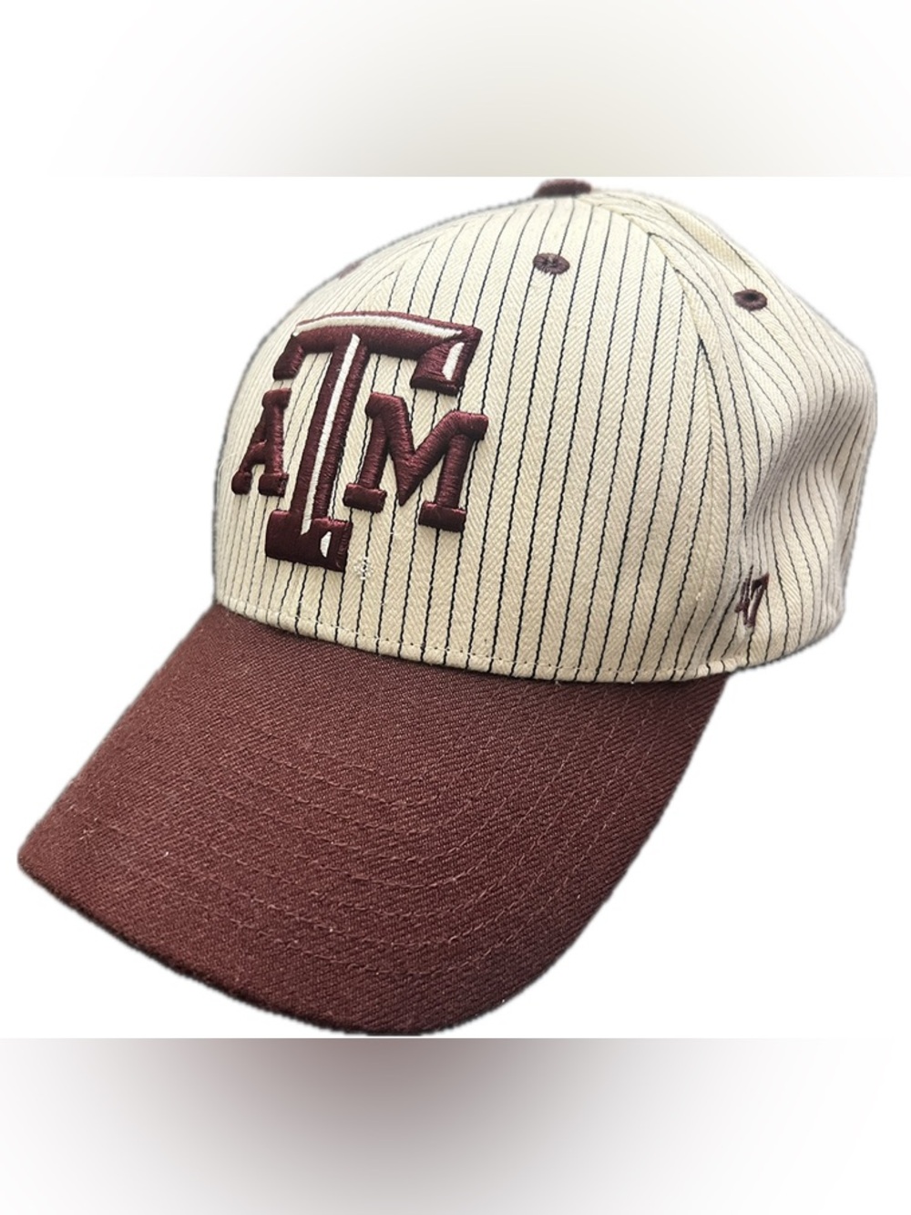 Texas A & M Aggies Vintage Pin Stripe Baseball Cap Unisex One Size